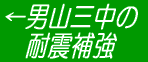 男山三中の耐震補強 