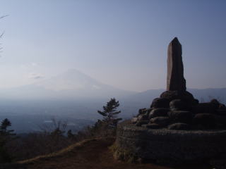 足柄城址から富士山を望む
