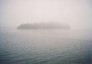 霧の阿寒湖