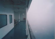 霧の海を行く