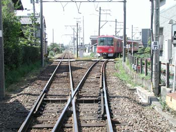 羽島線との分岐光景