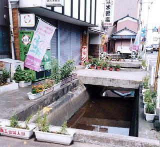 米屋の前の流れ