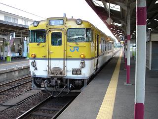益田にて、山口線のキハ40系車輛