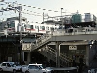 反町駅を発車する渋谷行き各駅停車