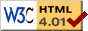 Valid HTML 4.01! (Except the Ads below)