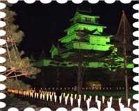 写真は鶴ヶ城の夜景です