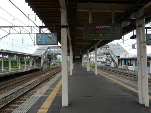羽後本荘駅ホーム