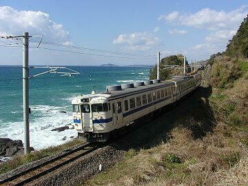 薩摩大川〜西方間にて。「つばめ」の30分前くらいに通過。