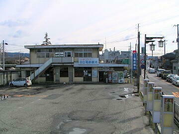 日立電鉄常北大田駅全景