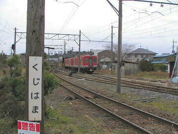 久慈浜駅に留置されている車両