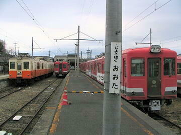 常北太田駅に留置されている車両たち