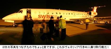 スイス航空の飛行機