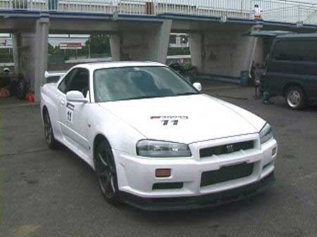 ＢＮＲ３４ＧＴ−Ｒ筑波サーキットにて