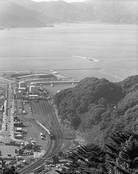 天筒山展望台にて