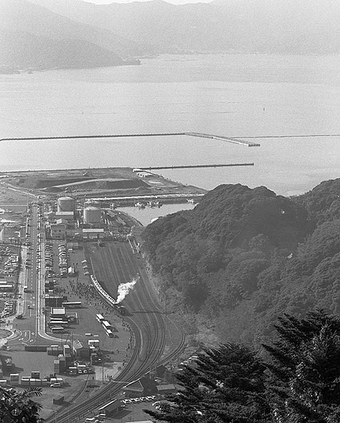 天筒山展望台にて
