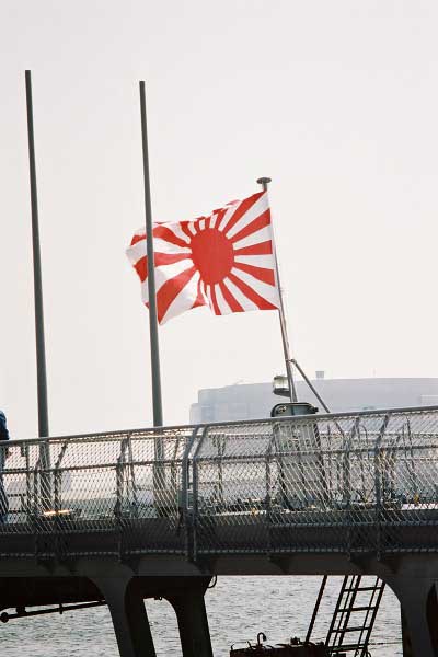 05 自衛艦の十六条旭日旗 （軍艦旗）